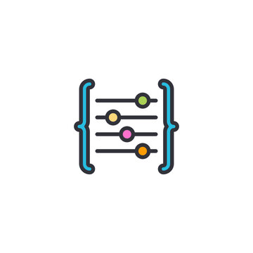 Horizontal lines representing data pipeline with nodes linking connection, showing data transfer, analytics workflow, integration process, or backend communication stream concept inside technology env