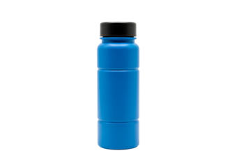 Blue bottle isolated on transparent background