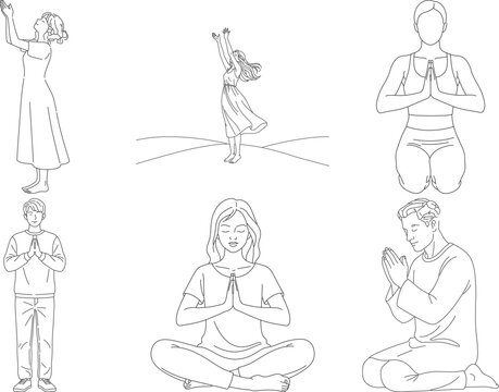 Silhouette collection of doctors and healthcare professionals in various medical scenarios offering care and treatment in a hospital setting