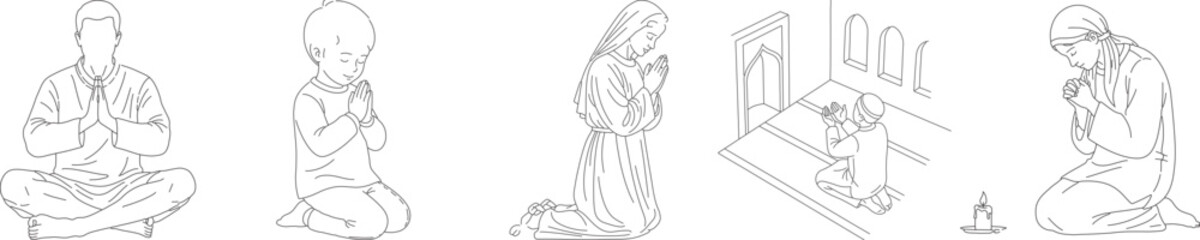 Silhouette illustrations of doctors nurses and patients in various medical scenarios perfect for healthcare and medical design projects