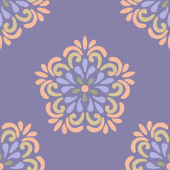 A sophisticated damask design in enchanting pastels