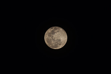 The astronomical phenomenon Supermoon perigee was visible in the sky of West Sumatra, Indonesia, Thursday (6/11/2025). 