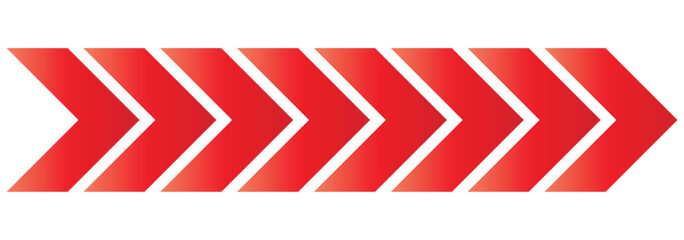 colourful arrow. dynamic moving arrow representing speed, acceleration, fast. transparent png and vector illustration.