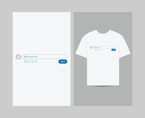 Tweet the Void T- Shirt design template design