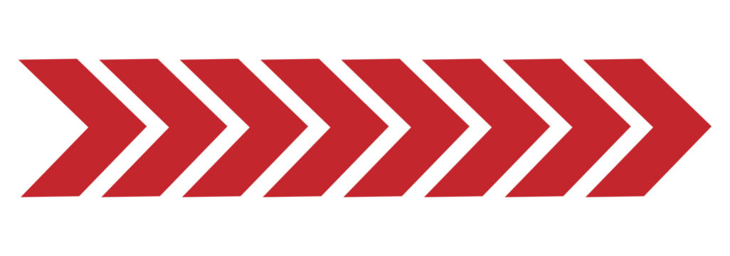 dynamic moving arrow symbol. Pointing right chevron arrow different style. speed direction signs. directional arrows symbol.