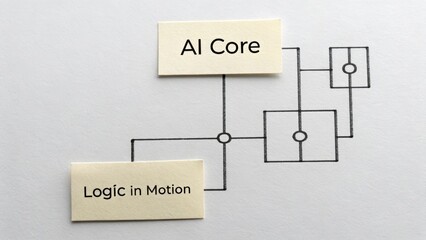 Diagram depicting the AI Core interconnected with logic in motion
