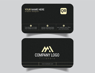Corporate Professional Business Card Template with Modern Clean Style