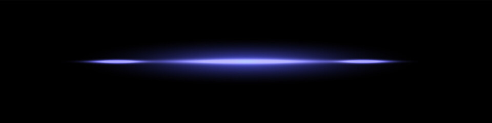 Bright horizontal beam of light on black background. Glowing laser effect creating futuristic and sci-fi aesthetics.
Suitable for technology, energy, speed and digital design themes.