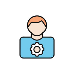 User settings and profile management icon