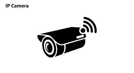 Security camera transmitting wireless signal for surveillance and monitoring in modern home, representing safety and protection.