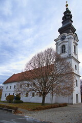 Protestant-Lutheran parish church in Oberwart, Burgenland, Austria, Europe, Central Europe
