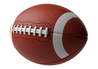 American football isolated on transparent background