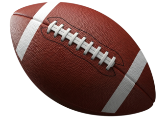 American football isolated on transparent background