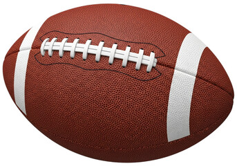 American football isolated on transparent background