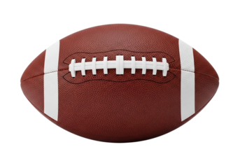 American football isolated on transparent background