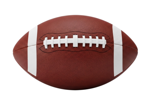 American football isolated on transparent background