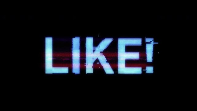 A distorted digital glitch style caption with alpha for easy drag and drop. 
