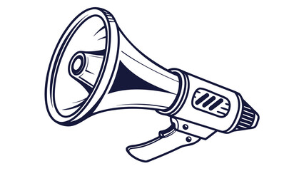 megaphone isolated on white background megaphone on white background vector illustration of a set of megaphone	