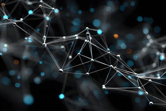 Modern technology data science and global network. Generative AI