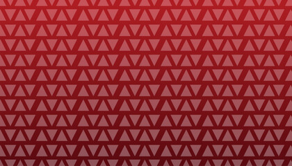 Fototapeta premium Seamless red gradient background with repeating geometric triangle pattern
