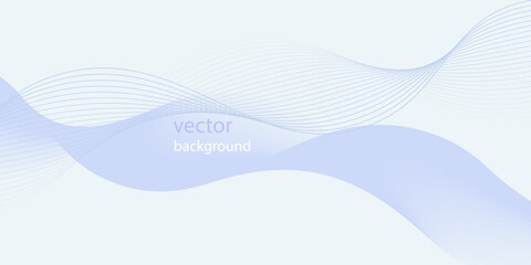 Abstract blue purple gradient flowing wave lines on white background. Modern colorful wavy lines pattern design element. Suit for poster, website, banner, presentation, cover, brochure, flyer, header