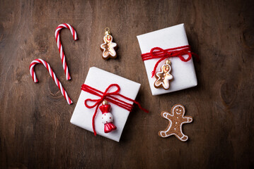 Cristmas background with gift box