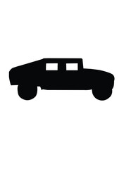 car icon vector illustration black