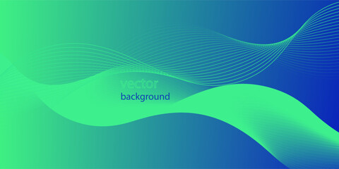 Abstract Green Fluid Banner Template. Modern background design. gradient color. Dynamic Waves. Liquid shapes composition. Fit for banners