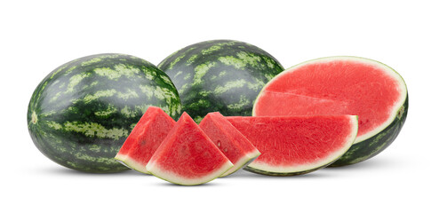 watermelon isolated on transparent png (Image from camera)