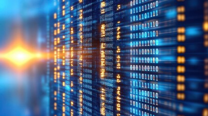 Data Stream Visualization: Digital data flows and connectivity visualized with luminous glow. Capturing the essence of complex systems. 