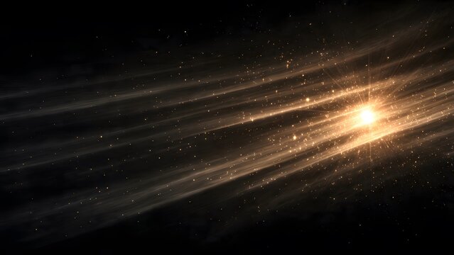abstract space background, Dark background with sunbeams and dust particles, sunbeams and particles