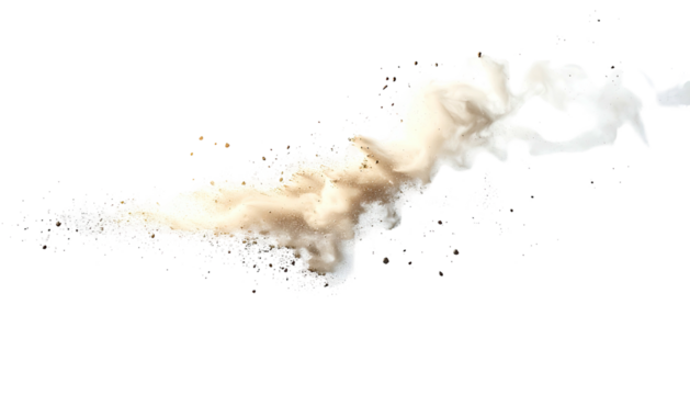 A dynamic stream of creamy liquid flowing against a black background, with splashes