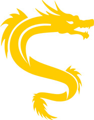 Lunar dragon Silhouette