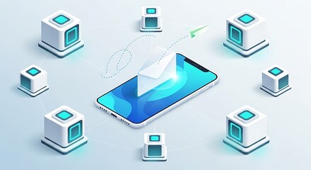 Software bill of materials smartphone sending email with surrounding data blocks