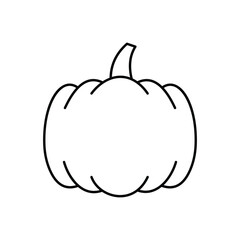 Line art of a pumpkin