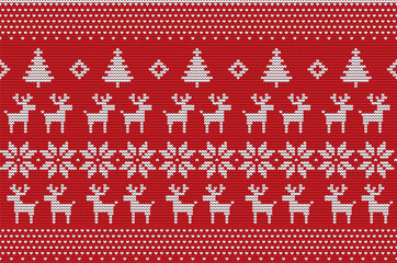 christmas seamless pattern with snowflakes