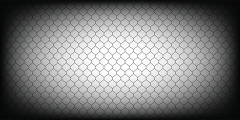 Elegant geometric background with dark vignette and hexagonal grid pattern.