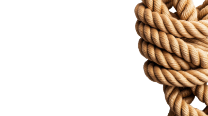 Coiled Ropes on Transparent Background