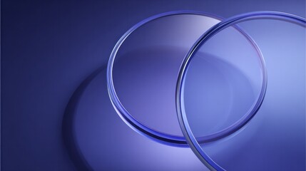 Intersecting translucent circles create a dynamic abstract background design