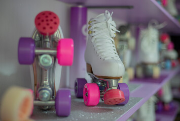 Patines con botas para patinaje art&iacute;stico