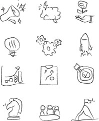 hand drawn vector set