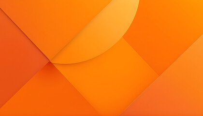 Abstract geometric 3D background in orange and light orange, Yellow orange red abstract background for design. Geometric shapes. Triangles, squares, stripes, lines. Color gradient. Modern, futuristic