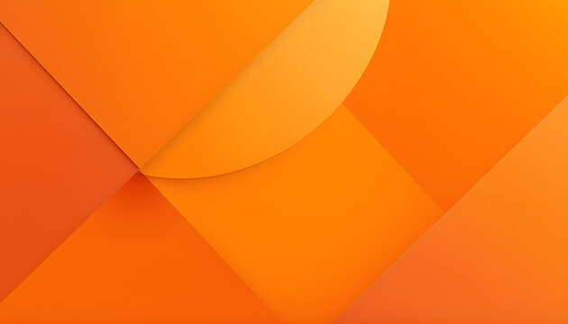 Abstract geometric 3D background in orange and light orange, Yellow orange red abstract background for design. Geometric shapes. Triangles, squares, stripes, lines. Color gradient. Modern, futuristic
