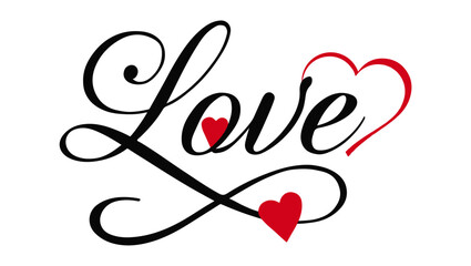 Elegant Love Calligraphy Design, Romantic Script with Heart Accents, Love Typography Artwork, Valentine Calligraphy, love calligraphy design, romantic calligraphy art, elegant love typography,