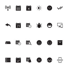Huge Collection of Minimalist Solid Black UI UX Icons