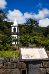 São Jorge island landscapes, Azores archipelago, travel and explore Portugal.