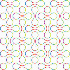 Fototapeta premium Colorful Gradient Loop Pattern vector 
