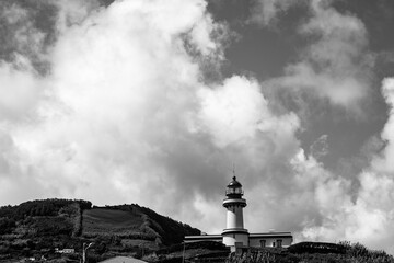 São Jorge island landscapes, Azores archipelago, travel and explore Portugal.