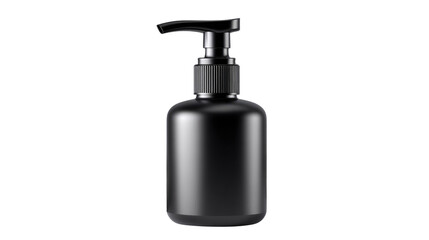 Fototapeta premium Sleek Dispenser: A modern, minimalist black pump dispenser, designed for everyday use. Perfect for soaps, lotions, and other liquids. 