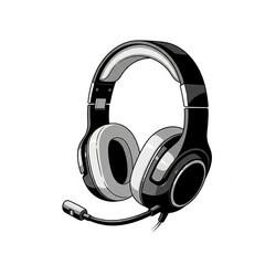 headphones isolated on white background